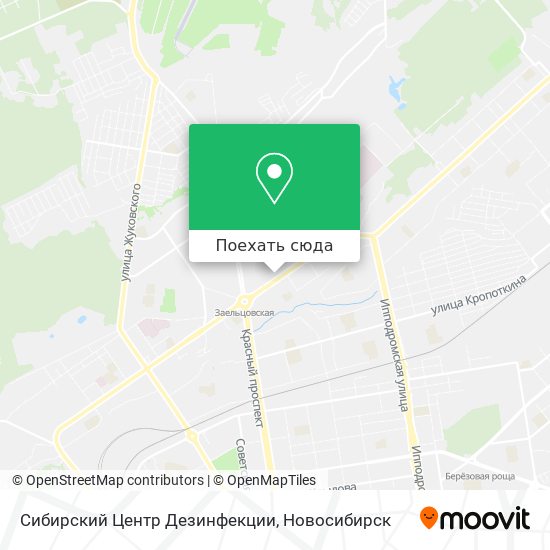 Карта Сибирский Центр Дезинфекции