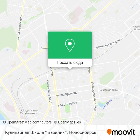 Карта Кулинарная Школа ""Базилик""