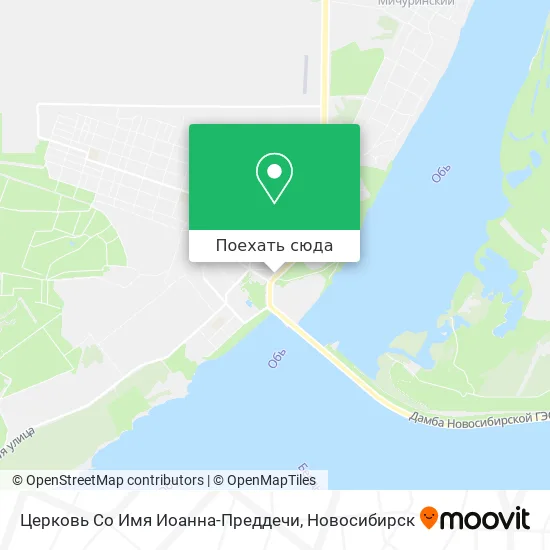 Карта Церковь Со Имя Иоанна-Преддечи