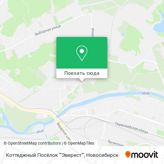 Карта Коттеджный Посёлок ""Эверест""