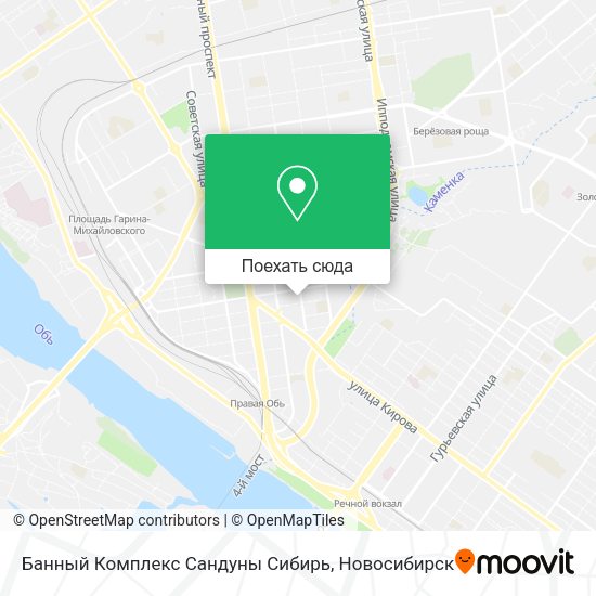 Карта Банный Комплекс Сандуны Сибирь