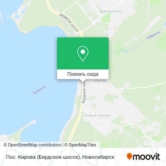 Карта Пос. Кирова (Бердское шоссе)