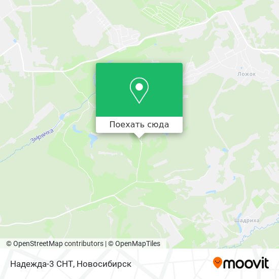 Карта Надежда-3 СНТ