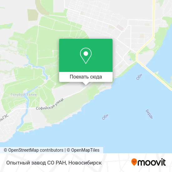 Карта Опытный завод СО РАН