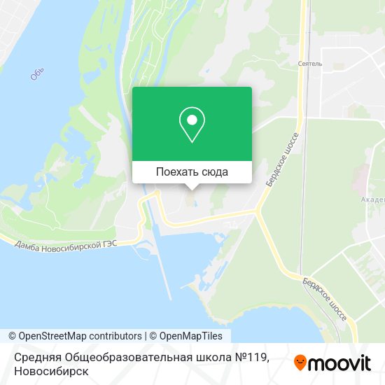 Карта Средняя Общеобразовательная школа №119