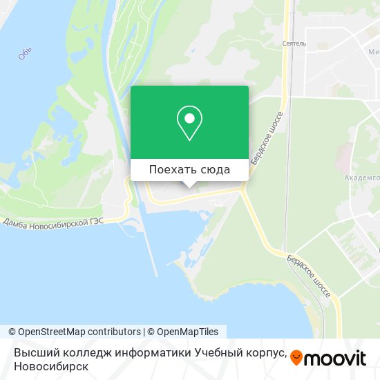 Карта Высший колледж информатики Учебный корпус