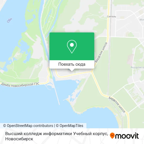 Карта Высший колледж информатики Учебный корпус