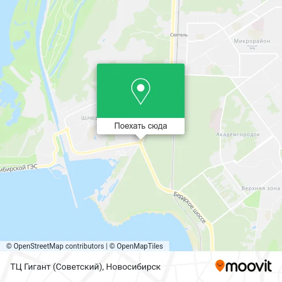 Карта ТЦ Гигант (Советский)