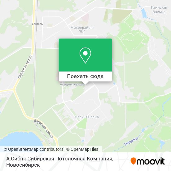 Карта А.Сибпк Сибирская Потолочная Компания