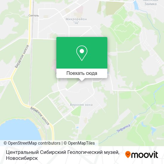 Карта Центральный Сибирский Геологический музей
