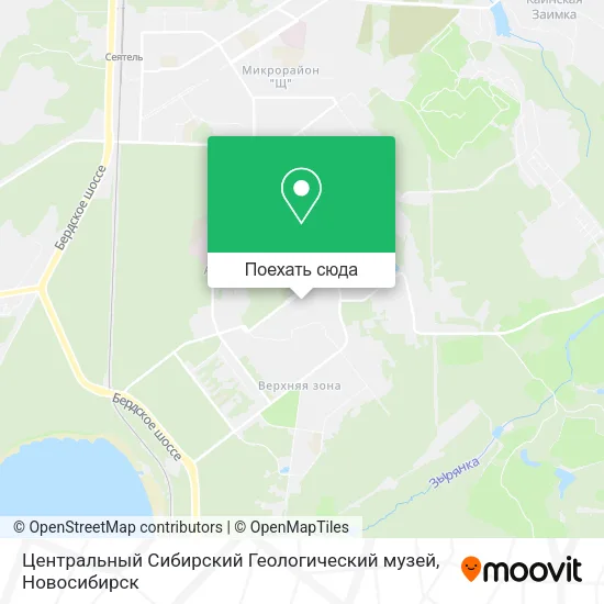 Карта Центральный Сибирский Геологический музей