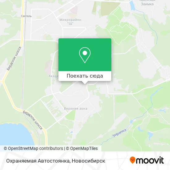 Карта Охраняемая Автостоянка