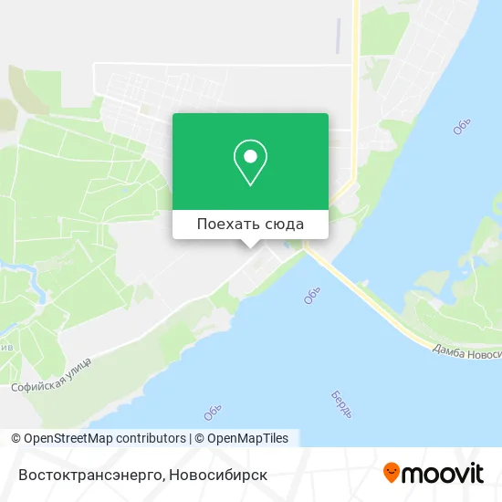Карта Востоктрансэнерго