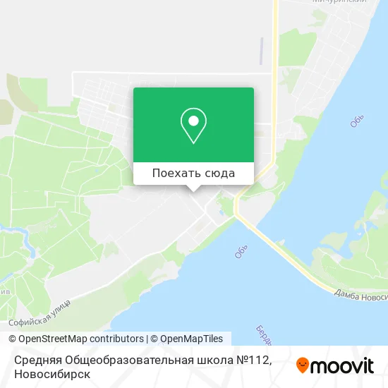 Карта Средняя Общеобразовательная школа №112