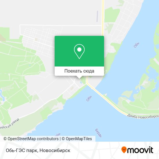 Карта Обь-ГЭС парк