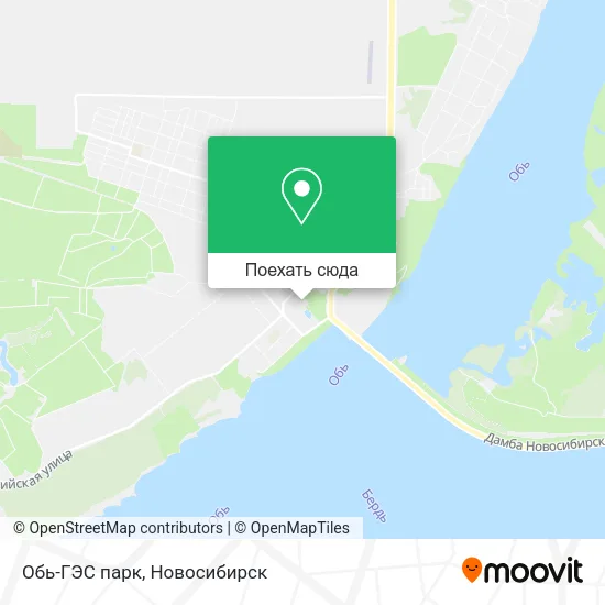 Карта Обь-ГЭС парк