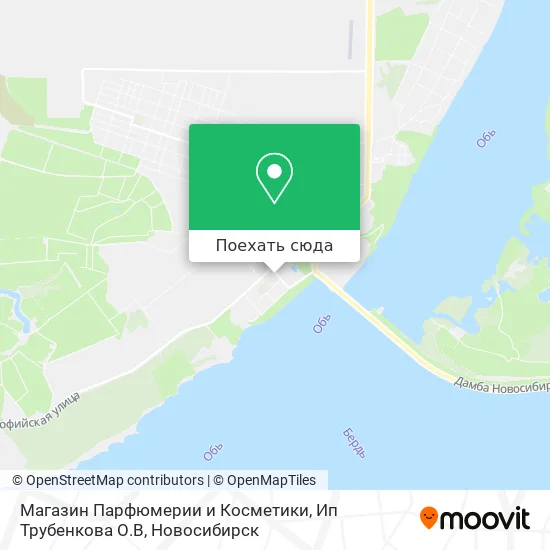 Карта Магазин Парфюмерии и Косметики, Ип Трубенкова О.В