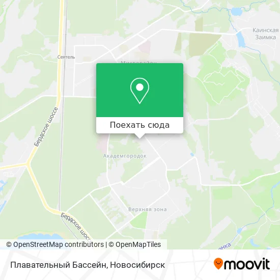 Карта Плавательный Бассейн
