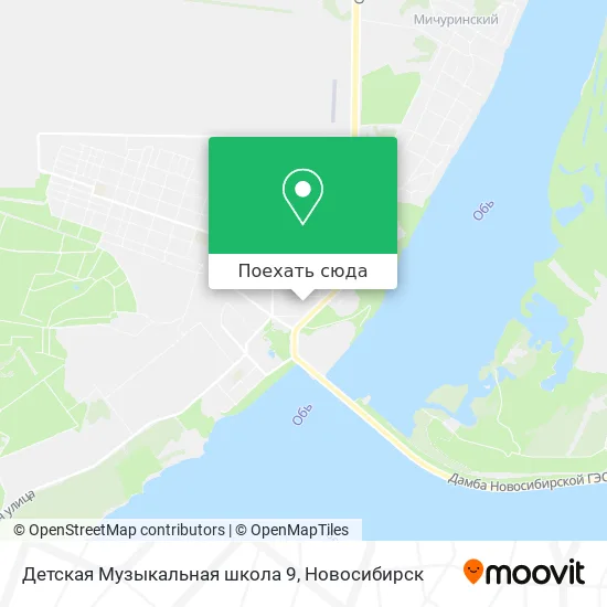 Карта Детская Музыкальная школа 9