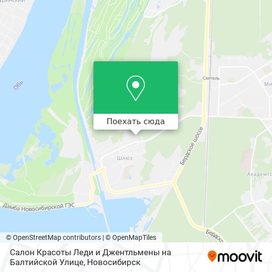 Карта Салон Красоты Леди и Джентльмены на Балтийской Улице