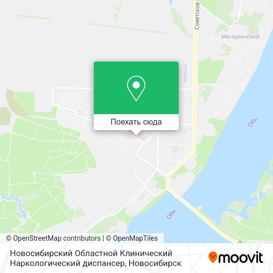 Карта Новосибирский Областной Клинический Наркологический диспансер