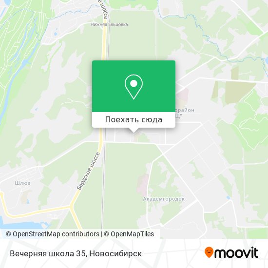 Карта Вечерняя школа 35