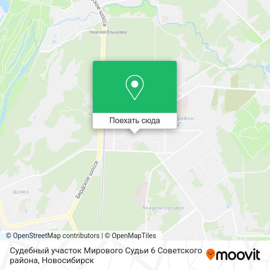Карта Судебный участок Мирового Судьи 6 Советского района