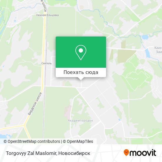 Карта Torgovyy Zal Maslomir