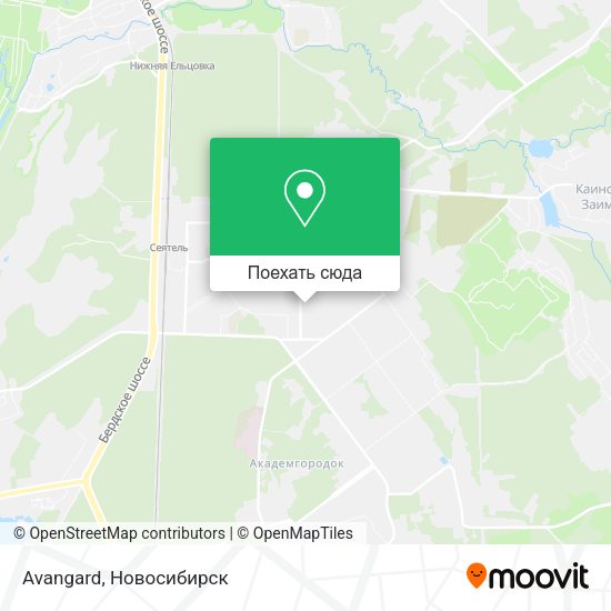 Карта Avangard