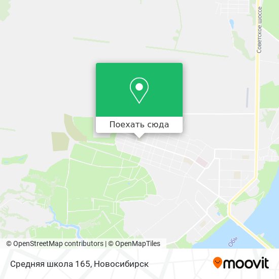 Карта Средняя школа 165