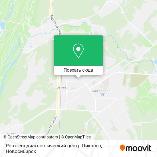 Карта Рентгенодиагностический центр Пикассо