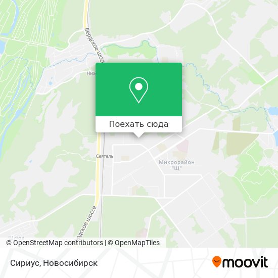 Карта Сириус