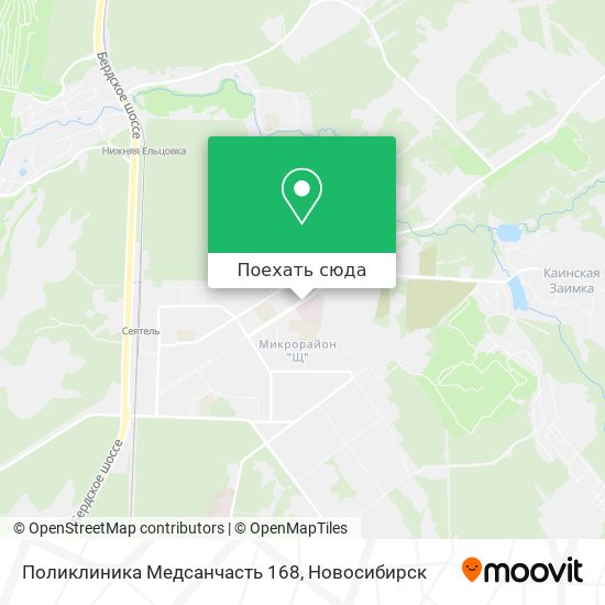 Карта Поликлиника Медсанчасть 168