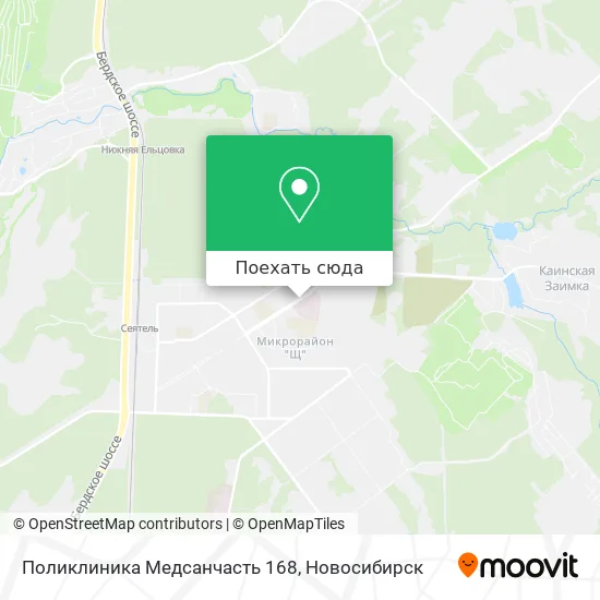 Карта Поликлиника Медсанчасть 168