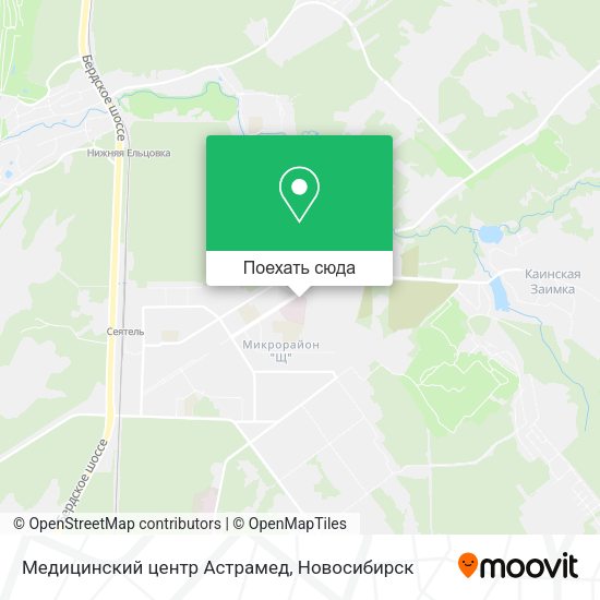 Карта Медицинский центр Астрамед