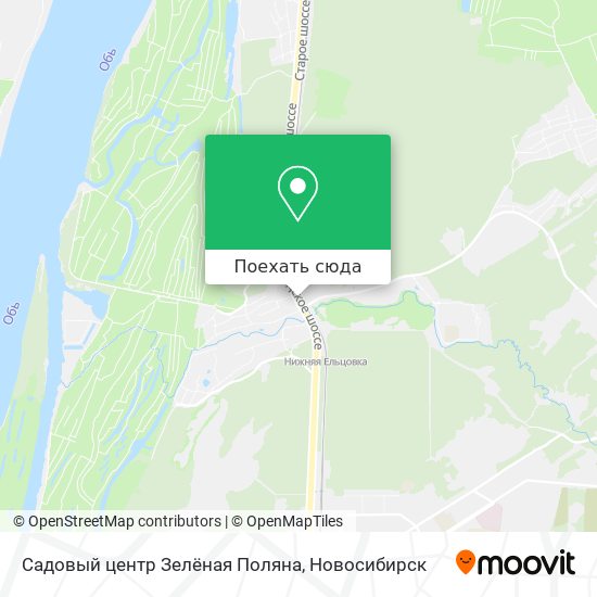 Карта Садовый центр Зелёная Поляна