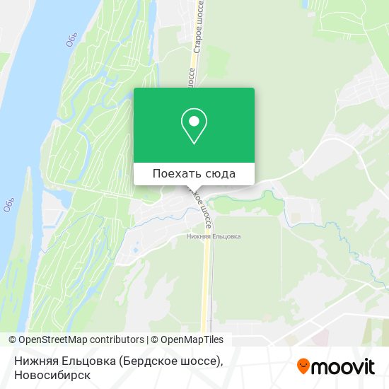 Карта Нижняя Ельцовка (Бердское шоссе)