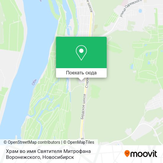 Карта Храм во имя Святителя Митрофана Воронежского
