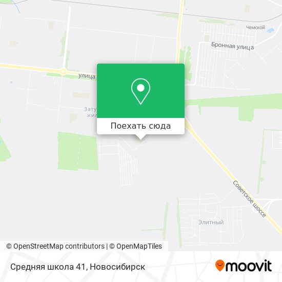 Карта Средняя школа 41