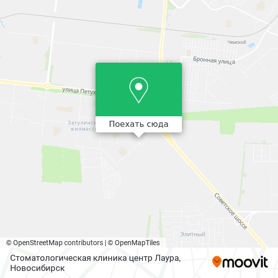 Карта Стоматологическая клиника центр Лаура