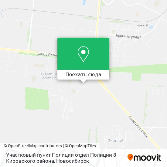 Карта Участковый пункт Полиции отдел Полиции 8 Кировского района