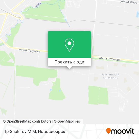 Карта Ip Shokirov M M
