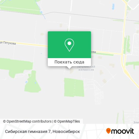 Карта Сибирская гимназия 7