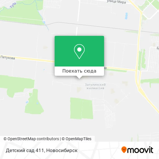 Карта Детский сад 411