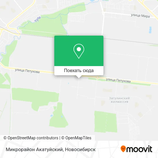 Карта Микрорайон Акатуйский