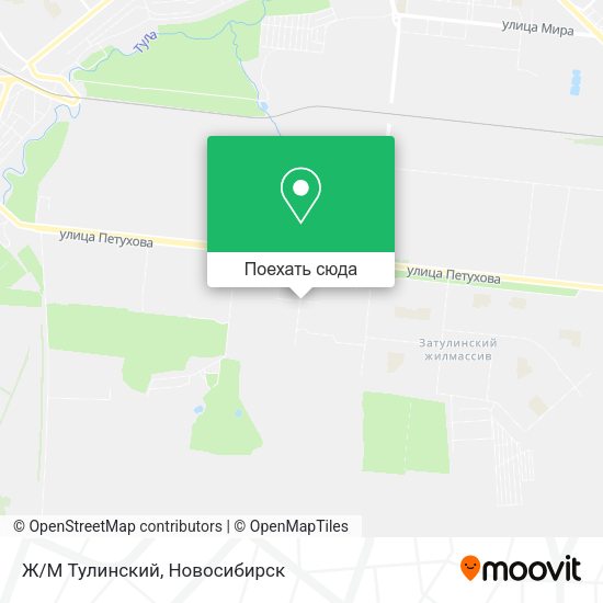 Карта Ж/М Тулинский