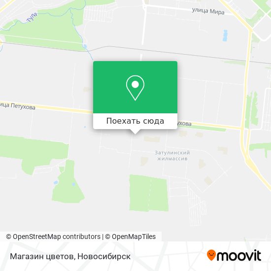 Карта Магазин цветов
