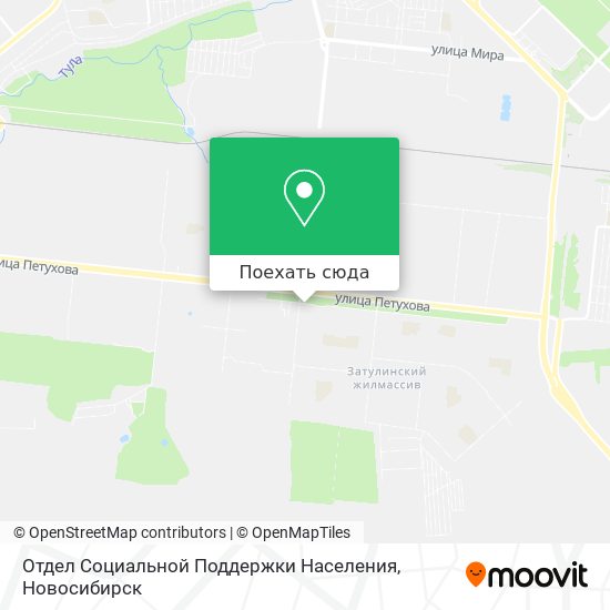 Карта Отдел Социальной Поддержки Населения