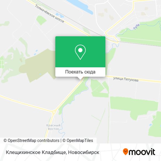 Карта Клещихинское Кладбище