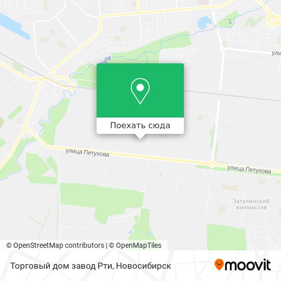 Карта Торговый дом завод Рти